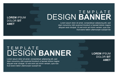 Vector abstract design banner web template.