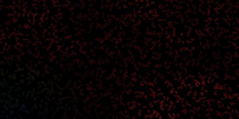 Dark Green, Red vector template with esoteric signs.