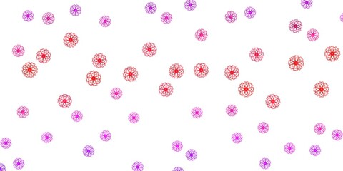 Light Purple, Pink vector natural artwork with flowers.