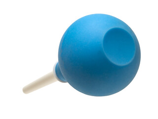 Blue enema medical object isolated