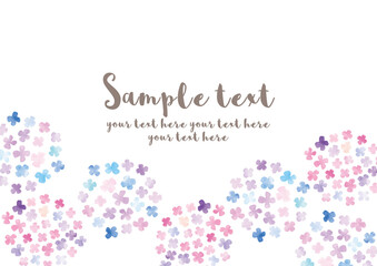 紫陽花フレーム_水彩03