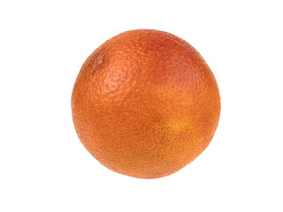 Fresh blood orange isolated on white background