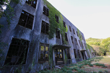 広島県竹原市　大久野島　発電所跡