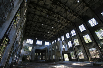 広島県竹原市　大久野島　発電所跡