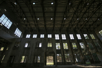 広島県竹原市　大久野島　発電所跡