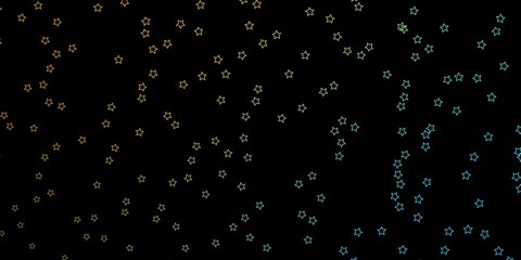 Dark Blue, Yellow vector pattern with abstract stars. Decorative illustration with stars on abstract template. Pattern for websites, landing pages.