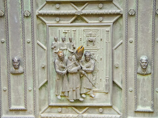 Czech Republic, Prague 25,03,2015 Detail of The cathedral Saint Vaclav in Prague