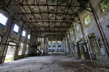 広島県竹原市　大久野島　発電所跡