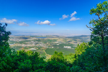 Fototapeta na wymiar Landscape from Mount Meron in the upper Galilee
