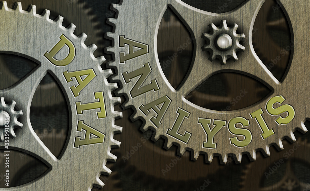 Poster word writing text data analysis. business photo showcasing business intelligence and analytics with 