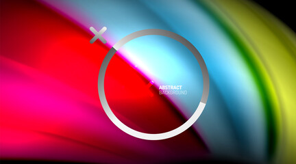 Swirl, curve blurred color lines, holographic rainbow liquid style gradient waves for Wallpaper, Banner, Background, Card, Book Illustration, landing page