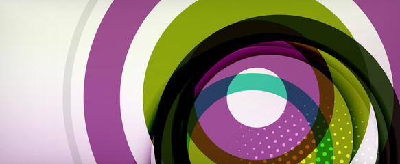 Obraz premium Trendy simple circle abstract background, dynamic motion concept. Vector Illustration For Wallpaper, Banner, Background, Card, Book Illustration, landing page