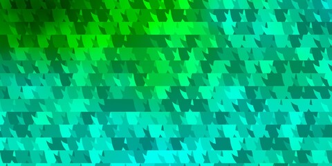 Light Green vector texture with triangular style.