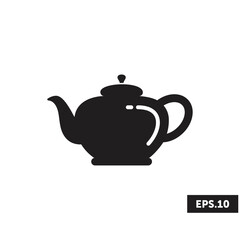 Teapot icon logo, Teapot Sign/Symbol Vector