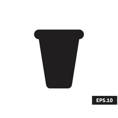 Cup of coffee/tea icon logo, Cup of coffee/tea sign/symbol vector