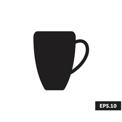 Cup of coffee/tea icon logo, Cup of coffee/tea sign/symbol vector