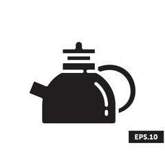 Teapot icon logo, Teapot Sign/Symbol Vector