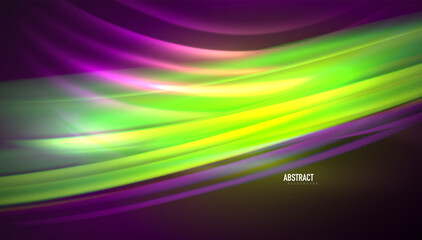 Fluid wave lines background. Trendy abstract layout template for business or technology presentation, internet poster or web brochure cover, wallpaper