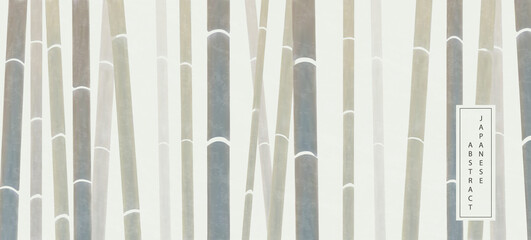 Oriental Japanese style abstract pattern background design elegant nature bamboo backdrop - obrazy, fototapety, plakaty