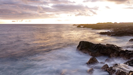 sunset on the beach