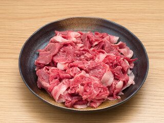 黒毛和牛の薄切り