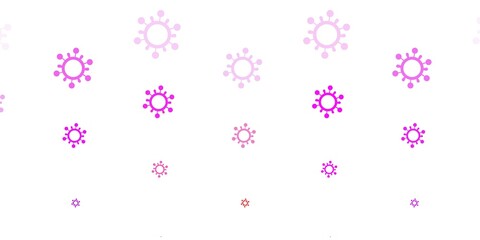 Light Purple, Pink vector texture with disease symbols.