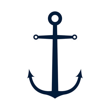 Anchor icon on white background