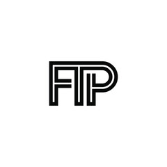ftp letter original monogram logo design