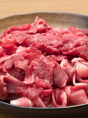 黒毛和牛の薄切り