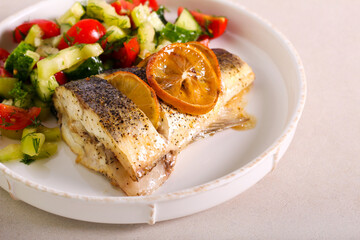 Lemon sea bass fish,
