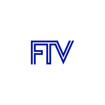 ftv letter original monogram logo design