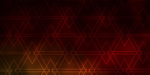 Dark Green, Yellow vector layout with lines, triangles. Abstract gradient illustration with triangles. Template for wallpapers.