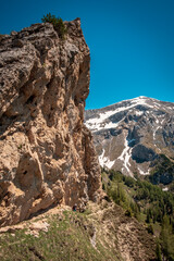 Exploration spring day in the beautiful Carnic Alps, Friuli-Venezia Giulia, Italy