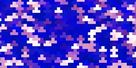 Light Blue, Yellow vector pattern in square style. Illustration with a set of gradient rectangles. Best design for your ad, poster, banner.