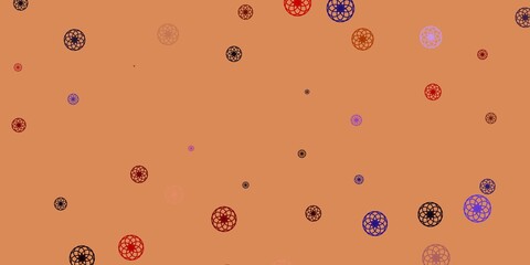 Light Purple, Pink vector background with bubbles.