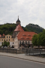 Blick nach Königstein, Stadt-Kirche Königstein