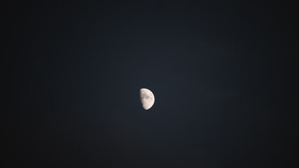 moon in the dark night