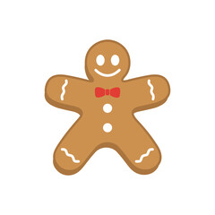 gingerbread - christmas icon vector design template