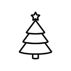 christmas tree icon vector design template