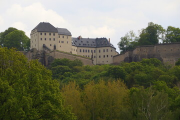 Fototapeta na wymiar Blick zur Festung Königstein