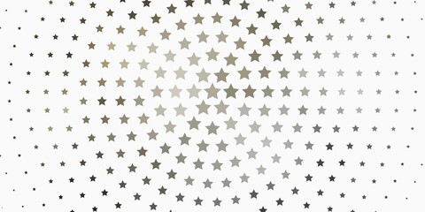 Light Gray vector background with small and big stars. Blur decorative design in simple style with stars. Pattern for new year ad, booklets.