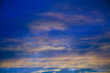 Dramatic sunset and sunrise sky. Sunset and sunrise orange and purple color sky background. Nature background