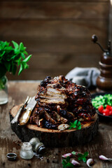 Carne Asada..style rustic.selective focus