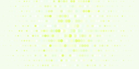 Dark Green vector template with circles. Illustration with set of shining colorful abstract spheres. Pattern for booklets, leaflets.