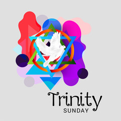 illustration of a Background for Trinity Sunday.