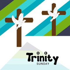 illustration of a Background for Trinity Sunday.