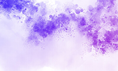 Abstract watercolor texture style on white background