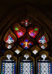 stained glass window in church