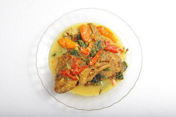 Mangut, an Indonesian food that made from fish as main inggredient, cook with some spices, chillies, and milk coconut