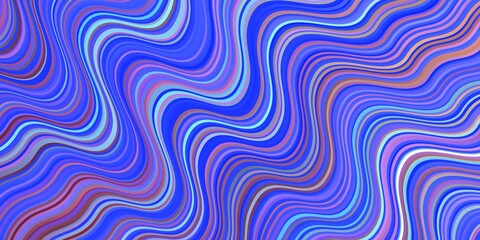 Light Blue, Yellow vector background with curves.